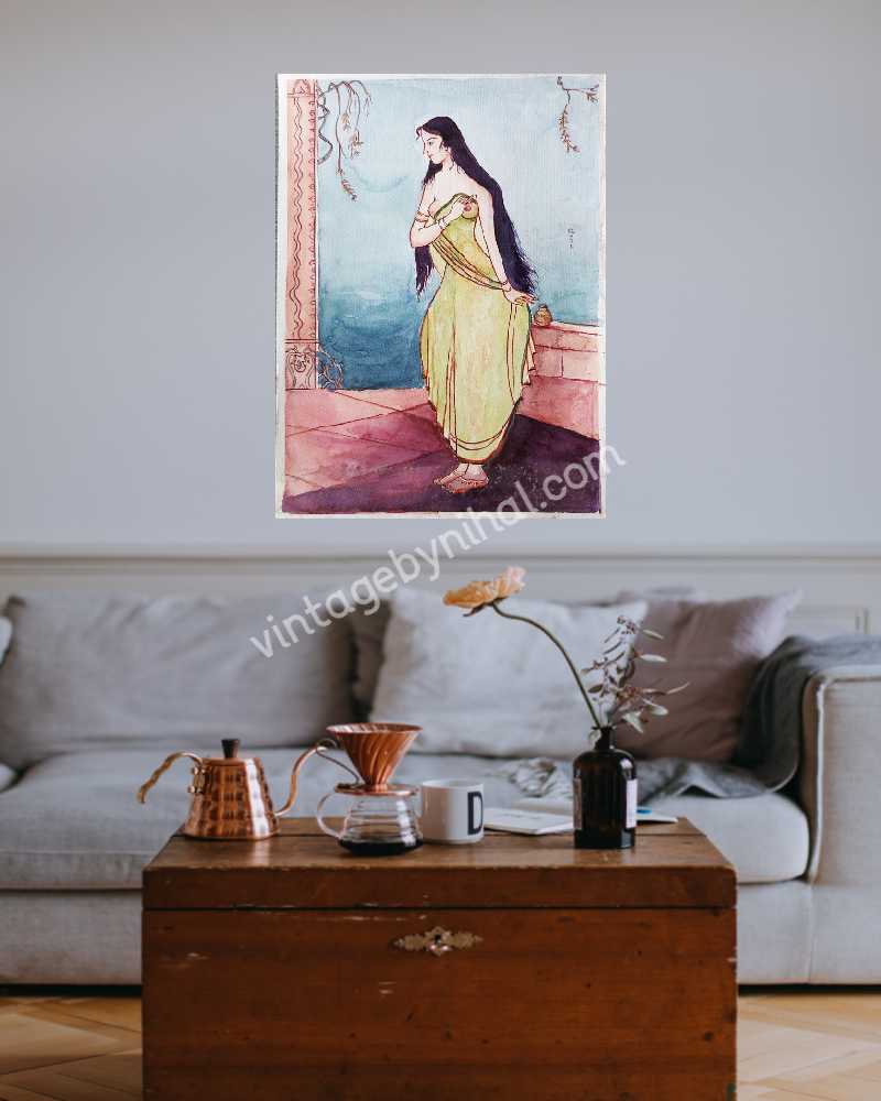 â€œAFTER BATHâ€ Wash Painting Technique in Water Colors â€“  Dr. Swinder Singh